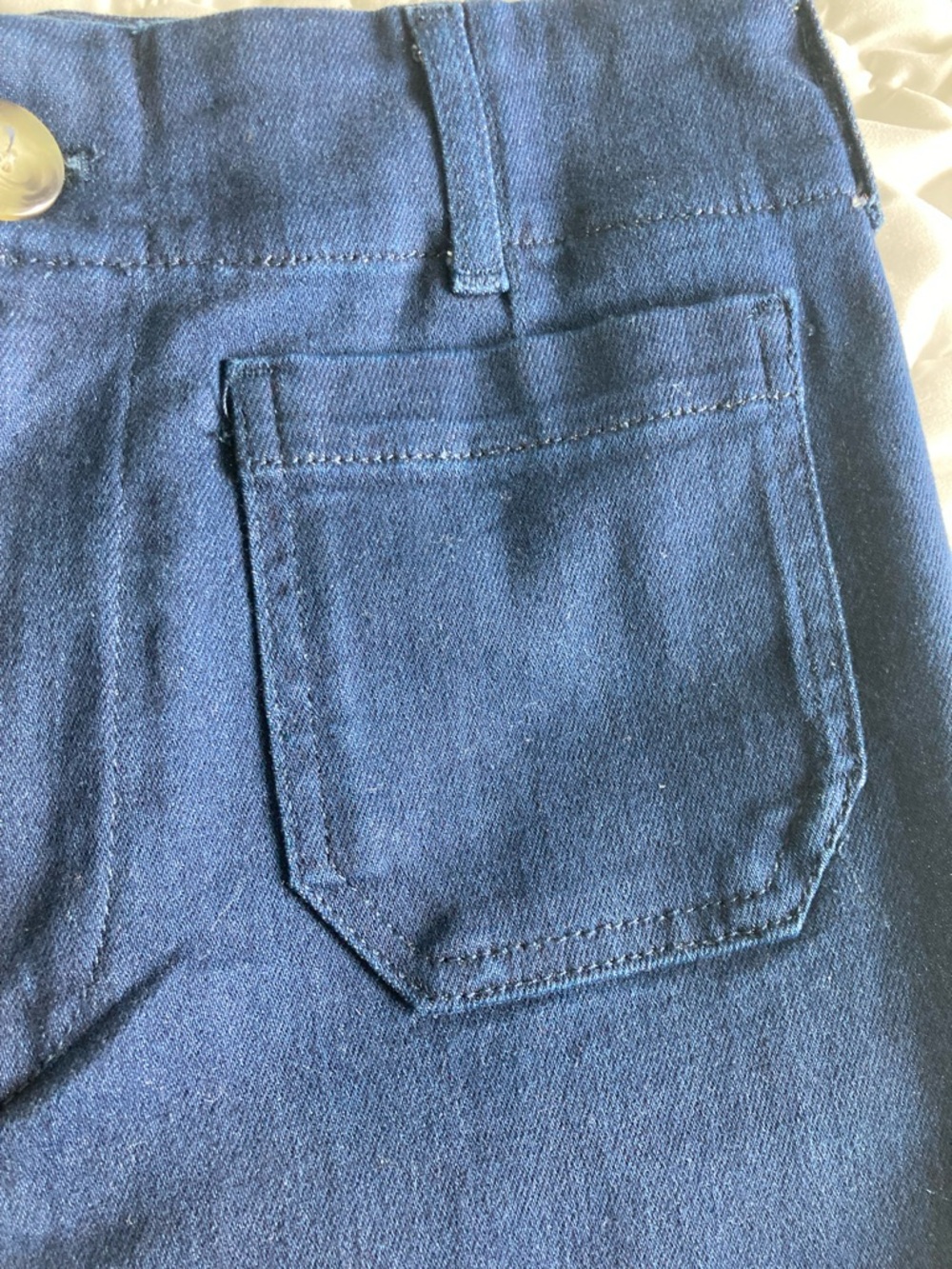 Maeve the colette High-Rise Wide Leg Jeans in Deep Indigo - Picture 3 of 4